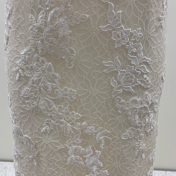 NWT White One Designer Mermaid Wedding Dress - Picture 3 of 8